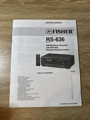 Fisher AM/FM Stereo Receiver RS-636 Service Manual-image