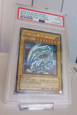 Yu-Gi-Oh! Blue-Eyes White Dragon DDS-001 Dark Duel Stories Promo Graded PSA 6 -image