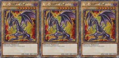 3x Red-Eyes Black Dragon (7th Art) | RA04-EN109 | PSR | 1st Ed | Near Mint-image