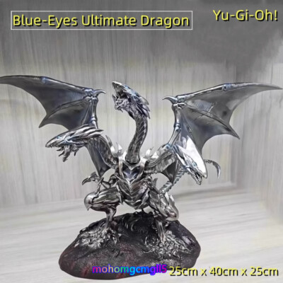 YU-GI-OH! Duel Monsters Blue Eyes Ultimate Dragon Figure 25cm Model Collect Toy-image