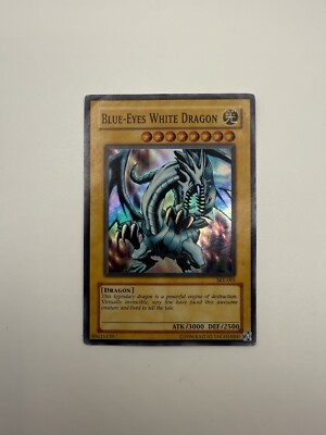 Yu-Gi-Oh! Konami 1996 Blue-Eyes White Dragon Holo SKE-001-image