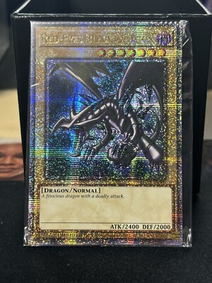 Yugioh Red-Eyes Black Dragon TN23-EN003 Quarter Century Rare SEALED MISPRINT-image