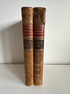 SMYTH'S LECTURES ON MODERN HISTORY -- 1843, London Pickering - Leather Set-image