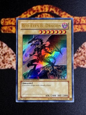 YUGIOH • RED EYES B. DRAGON • ULTRA RARE • YAP1-EN002 • LIMITED EDITION • VLP-image