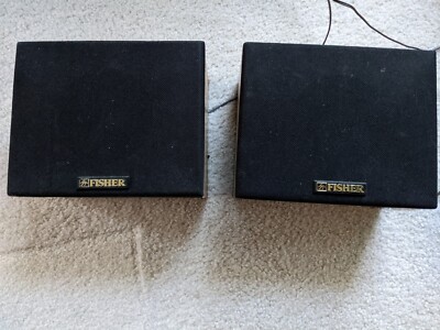 Pair of Vtg Fisher Model WS-R9325 Surround Speaker Connect To SURROUND Terminals-image