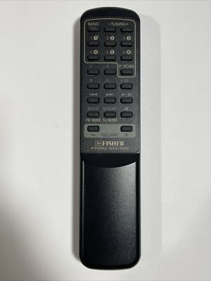 Genuine Original Fisher D-580 Audio System Remote Control Unit *TESTED WORKS*-image