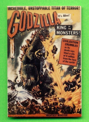 GODZILLA KING Of The MONSTERS (1956) One Sheet Movie Poster REFRIGERATOR MAGNET-image