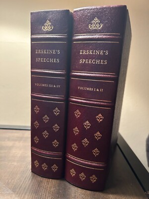 Erskine's Speeches 2 Book Set Includes  Volumes 1-4-image