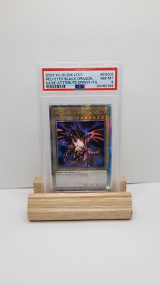 Yu-Gi-Oh! Red-Eyes Black Dragon LC01-EN006 Quarter Century Rare PSA 8-image