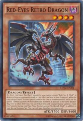 Red-Eyes Retro Dragon - LDK2-ENJ04 - Common - Unlimited Edition x3 - Near Mint-image