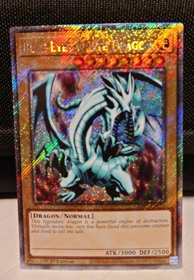 Near Mint Blue-Eyes White Dragon RA03-EN079 1st Edition Platinum Secret Rare-image