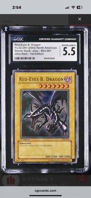CGC 5.5 RED-EYES B. DRAGON SDJ-001 First Edition-image