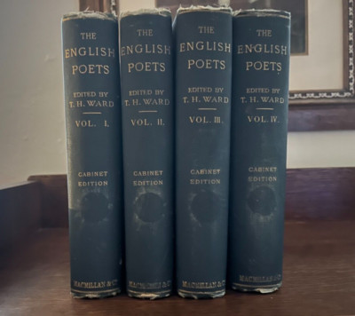 The English Poets. Complete Set of Four Volumes. True First Edition, 1883-1888.-image