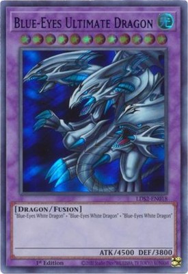 Yugioh! Blue-Eyes Ultimate Dragon (Blue) - LDS2-EN018 - Ultra Rare - 1st Edition-image