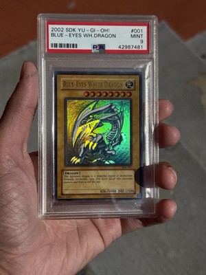 Blue-Eyes White Dragon SDK-001 Starter Deck Kaiba Edition PSA 9 With Holo Bleed-image