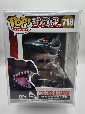 Funko Pop! Vinyl Figure: Yu-Gi-Oh! - Red-Eyes Black Dragon #718 W/Protector-image
