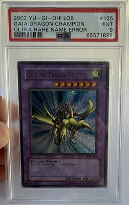 Gaia the Dragon Champion LOB-125 The Legend of Blue Eyes White Dragon-1st PSA 9-image