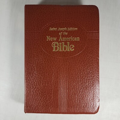 Saint Joseph Edition The New American Bible 2000 Vintage Catholic Leather Bound-image