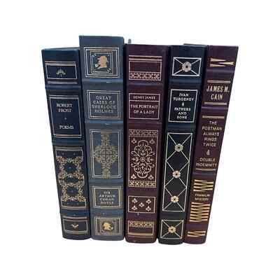 Franklin Library: Leather/Gilded Classics Set of Five (5) Free Shipping-image
