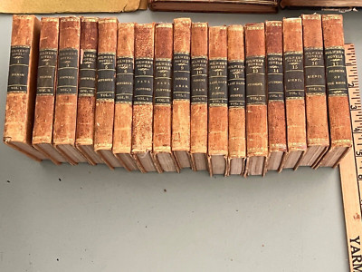 1837 Boston Leather Bound Edward Bulwer’s Novels set 17 volumes 5.5”-image