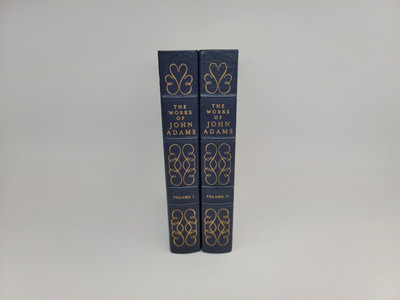 THE WORKS OF JOHN ADAMS - Easton Press - Library Of Presidents - 2 Volume Set-image
