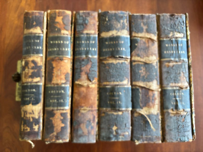 1857 Life, Correspondence & Speeches of Henry Clay (6 Volume Set) by C. Colton-image