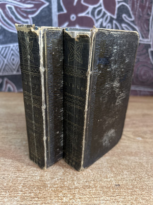 The Holy Bible & The Psalms of David in Metre 2 volume leatherbound set 1815-image