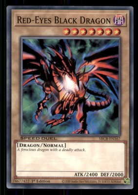 Yugioh Red-Eyes Black Dragon #SBCB-EN167 Speed Duel: Battle City Box LP-image