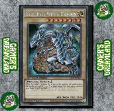 Blue-Eyes White Dragon SBCB-EN087 1st Edition NM Secret Rare Yu-Gi-Oh Speed Duel-image