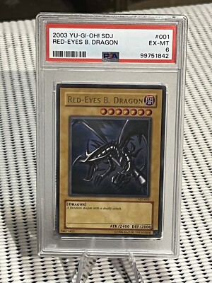 2003 YGO Red-eyes B.Dragon #SDJ-001 PSA 6-image
