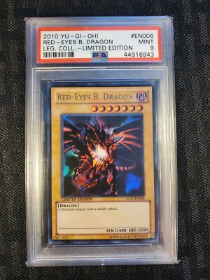 2010 Red Eyes B Dragon Holo - PSA 9 - YuGiOh Legendary LC01-EN006 Limited Graded-image