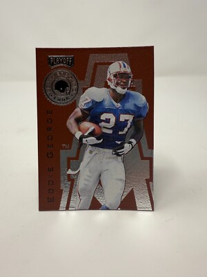 1996 Playoff Leatherbound 1 Eddie George RC Houston Oilers Titans-image