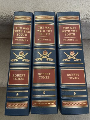 Easton Press War with the South by Robert Tomes 3 volume set NEAR MINT ND-image