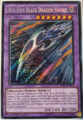 Red-Eyes Black Dragon Sword *Secret Rare* DRL2-EN012  1st Edition YuGiOh Card-image