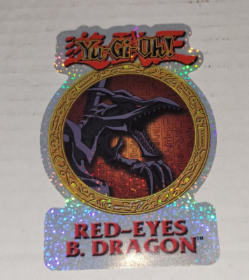 Yu-Gi-Oh Vending Machine SandyLion Sticker Red-Eyes Black Dragon 1996-image