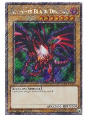 Red-Eyes Black Dragon (4th Art) - RA04-EN109 - Platinum Secret Rare Stampede-image