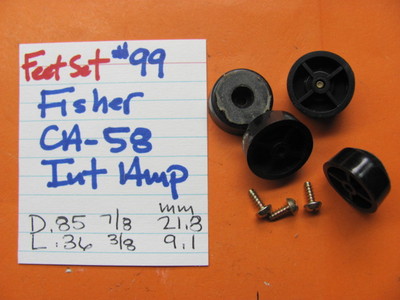 📈FEET SET #99 FISHER CA-58 INTEGRATED AMPLIFIER-image