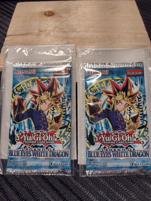 Yu-Gi-Oh! Blue-Eyes White Dragon Booster Pack Set - Tamper-Proof Seal, LOB, 2017-image