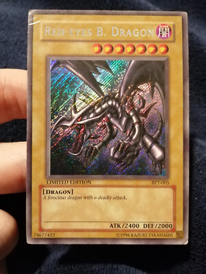 Yugioh Card Red-Eyes Black Dragon BPT-005 Promo Secret Rare Eng PL-image