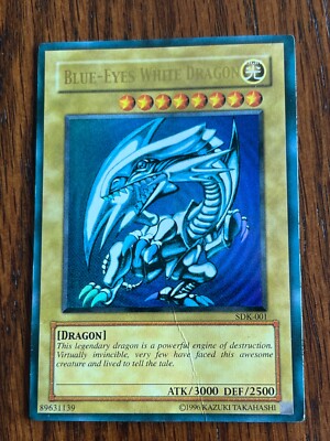 Yu-Gi-Oh! TCG Blue-Eyes White Dragon SDK-001 Ultra Rare Unlimited MP d4/-image