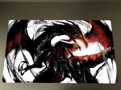 Anime WVICM TCG Playmat WVICM Red-eyes Black Dragon CCG Card Game Mat Pad-image