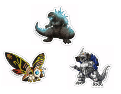 Godzilla Sticker Set BB Japan NEW-image