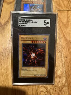 2003 YU-GI-OH! Promo JMP-002 Red Eyes B. Dragon SGC 5 Shonen Jump Ultra Rare-image