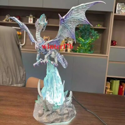 Yu-gi-oh! Duel Monsters Blue Eyes White Dragon Luminescence Craft Figure Model-image