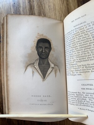 Full Set of Pickering's Races of Man Prints Including Book and Map Insert; 1851-image