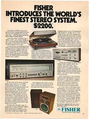 Vintage Print Ad Fisher ACS1590 Audio Component System - July 1978 11