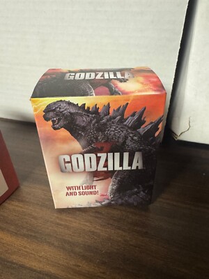 Godzilla Light/Sound Mini Figure and Sticker Book 2014 Running Press New Sealed-image