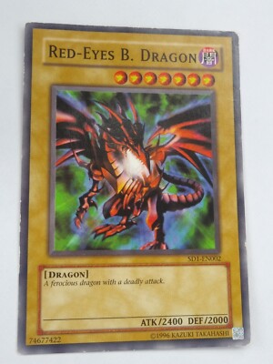 Red-Eyes B. Dragon SD1-EN002 Yugioh TCG Card-image