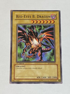 YuGiOh Red-Eyes B. Dragon (SDJ-EN002) 1st Edition NM/M!!-image