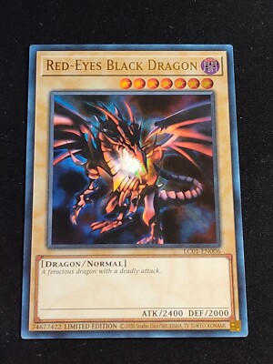 Red Eyes Black Dragon Yu-Gi-Oh Limited Edition LC01-EN006 Ultra Rare Card NM-image